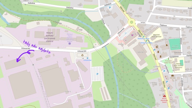 Mapa – UM Park hala v Ostravě
